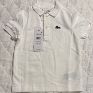 Lacoste Kids Polo in Classic White